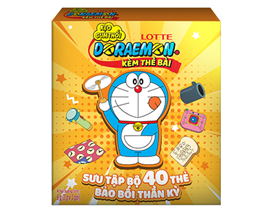 Kẹo Gum Thổi Lotte Doraemon Kèm Thẻ Bài