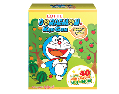 KẸO GUM THỔI LOTTE DORAEMON HƯƠNG CAM  Tin tức  Công ty TNHH Lotte Việt  Nam  CUỘC SỐNG NGỌT NGÀO MỖI NGÀY