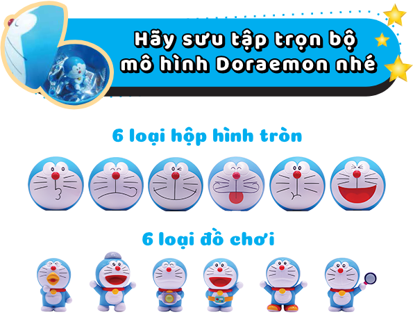 Hãy sưu tập trọn bộ mô hình Doraemon nhé