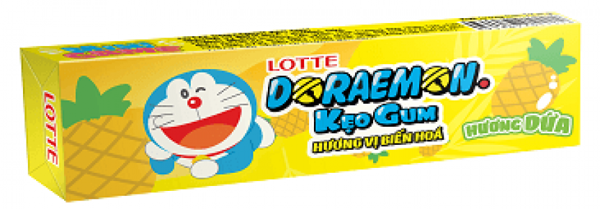 LOTTE Doraemon kẹo gum hương vị biến hóa<br />
