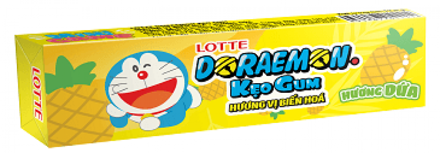 LOTTE Doraemon kẹo gum hương vị biến hóa<br />