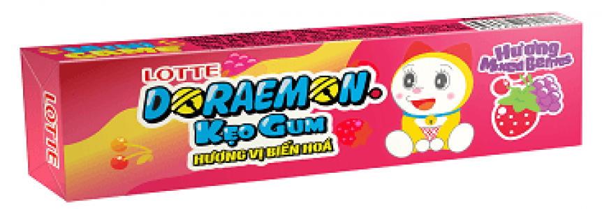 LOTTE Doraemon kẹo gum hương vị biến hóa<br />
