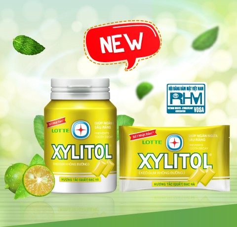 “LOTTE XYLITOL gum - Calamansi Mint flavor” launched