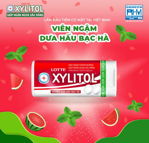 LOTTE XYLITOL TAB – Watermelon-mint flavor