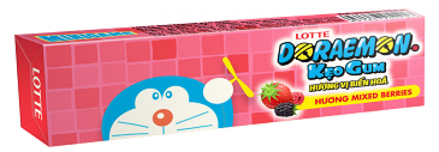LOTTE Doraemon kẹo gum hương vị biến hóa<br />
