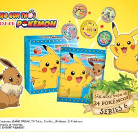 KẸO GUM THỔI LOTTE POKEMON HƯƠNG DÂU