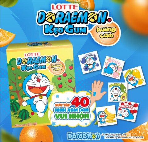 DORAEMON BUBBLE GUM – ORANGE FLAVOR
