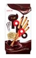 Toppo Vanilla flavorer pretzel stick with chocolate filling